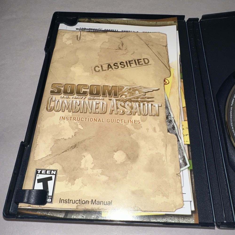 SOCOM U.S. Navy SEALs Combined Assault (PS2 2006) Complete CIB Registration Card - Picture 3 of 5